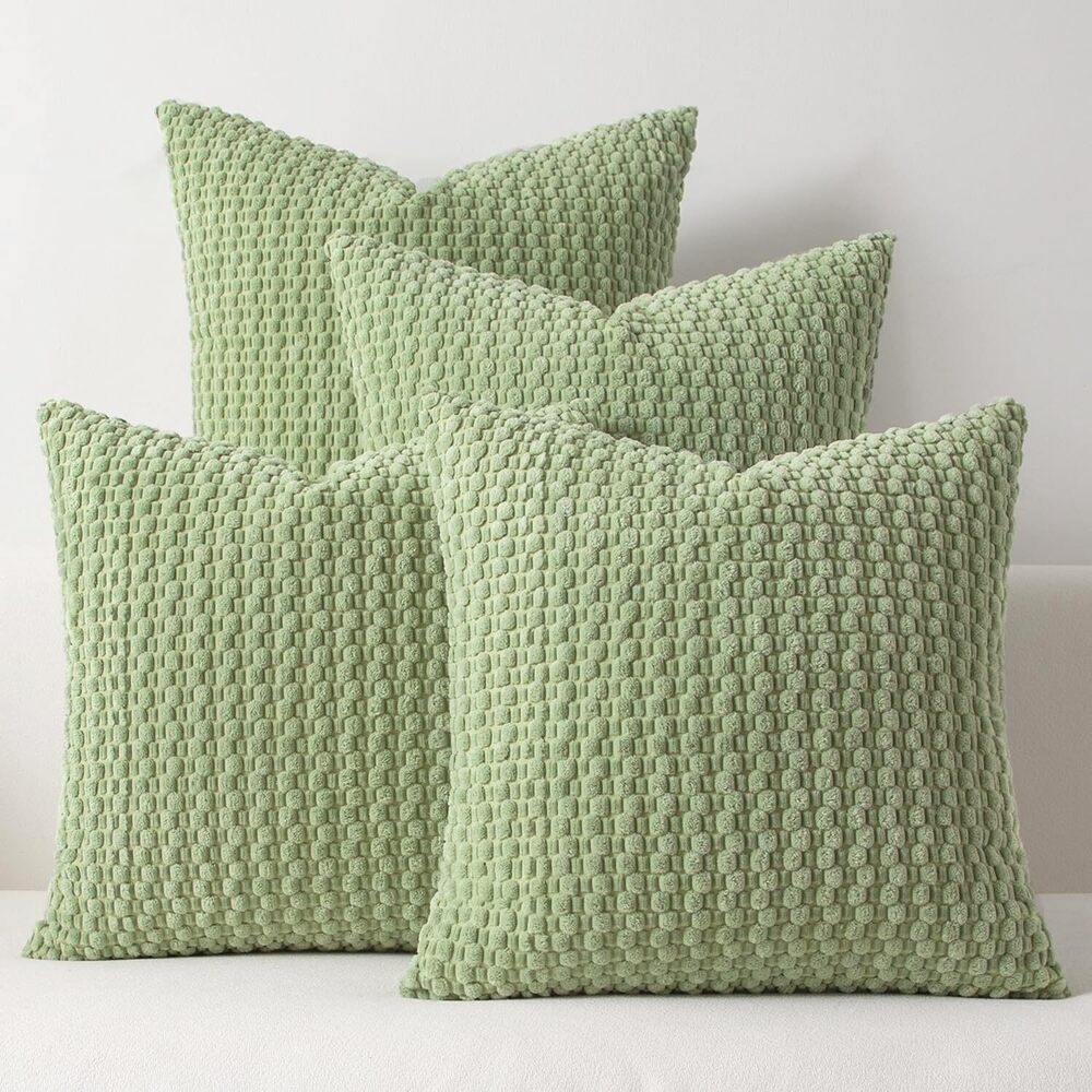 2282 Kevin Textile Throw Pillow Covers Pack of 4 Spring Super Soft Boho